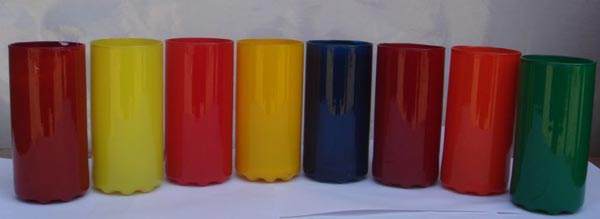 不同顏色的玻璃油漆